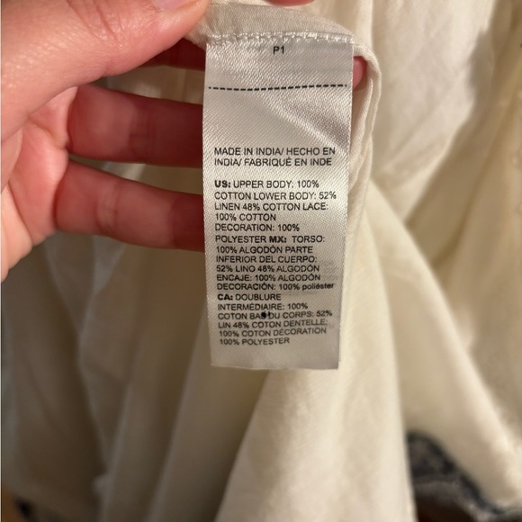 Chico’s Eyelet Topper With Embellished Trim - Picture 8 of 9